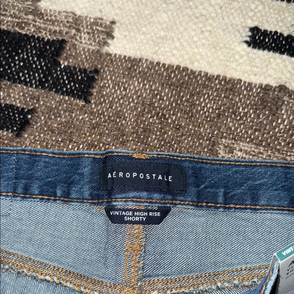 Aeropostale Blue Jean Shorts Distressed Denim - Picture 2 of 4